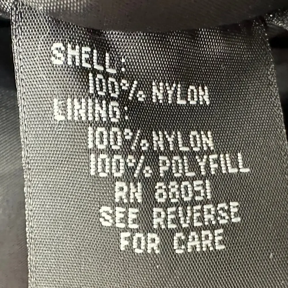 Vintage Tri-Mountain Coca Cola Nylon Quilt Lined Work Jacket Mens XL Reflective